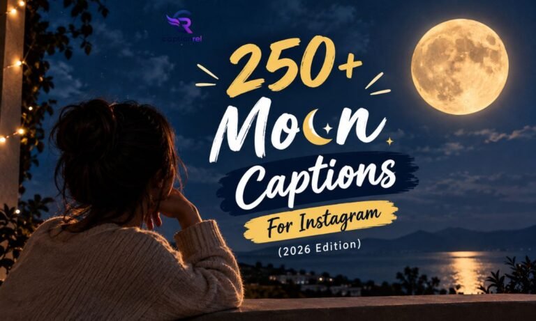 250+ Moon Captions For Instagram (2026 Edition) 🌙