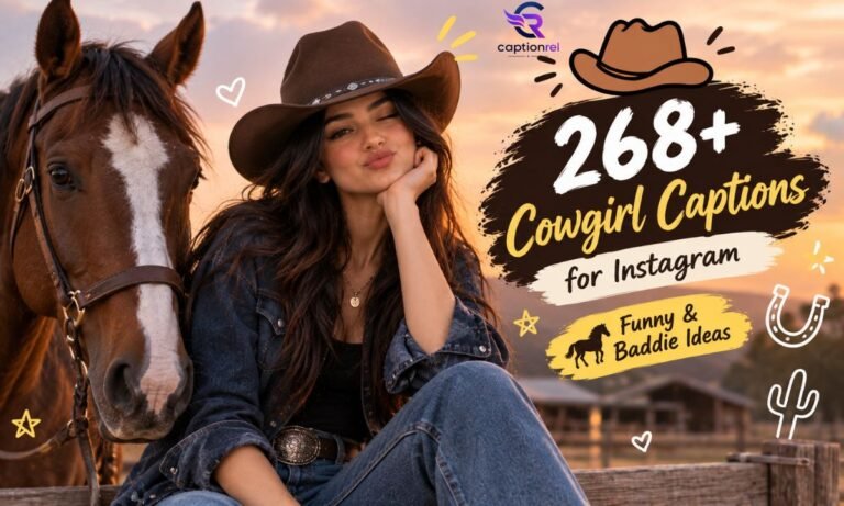 268+ Cowgirl Captions for Instagram 🐎 Funny & Baddie Ideas