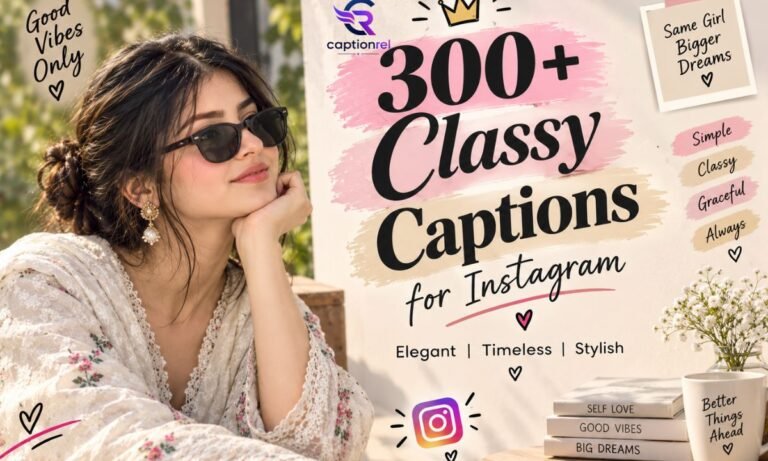 300+ Classy Captions for Instagram Elegant, Timeless & Stylish Lines Youll Love (2026)