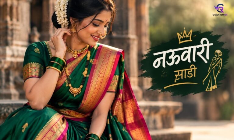 450+ Best Nauvari Saree Caption for Instagram in Marathi Trendy & Modern Lines (2026)