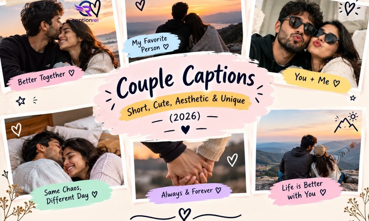 Couple Captions Short, Cute, Aesthetic & Unique (2026)