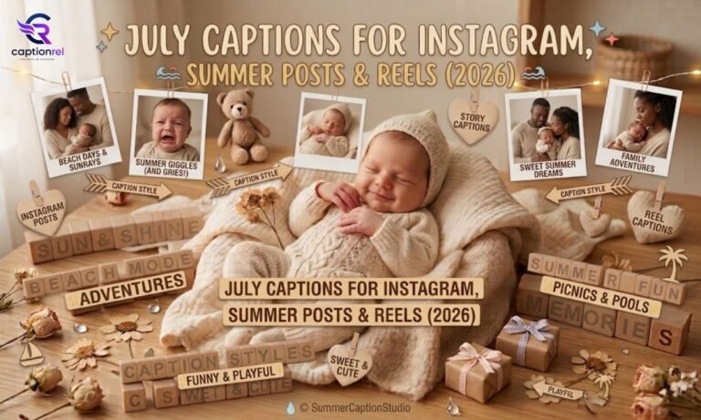 July Captions For Instagram, Summer Posts & Reels (2026)
