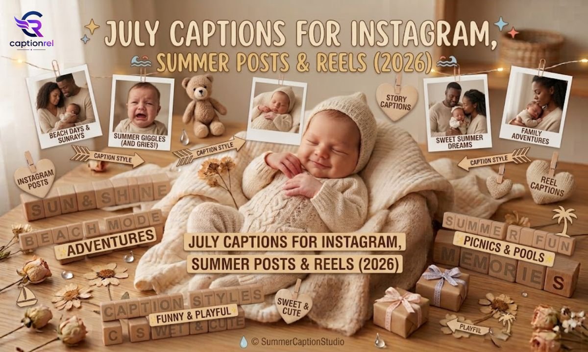 July Captions For Instagram, Summer Posts & Reels (2026)