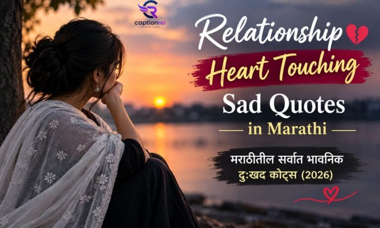Relationship Heart Touching Sad Quotes in Marathi मराठीतील सर्वात भावनिक दुःखद कोट्स (2026)