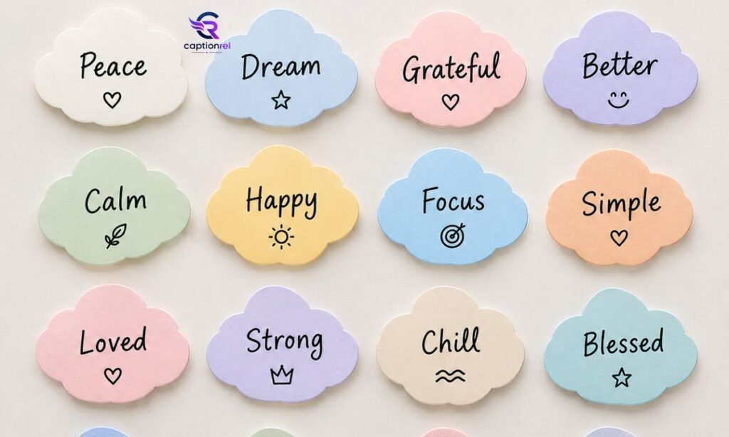 ☁️ One-Word Cloud Captions for Instagram