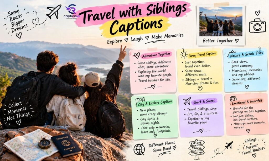 ✈️ Travel with Siblings Captions