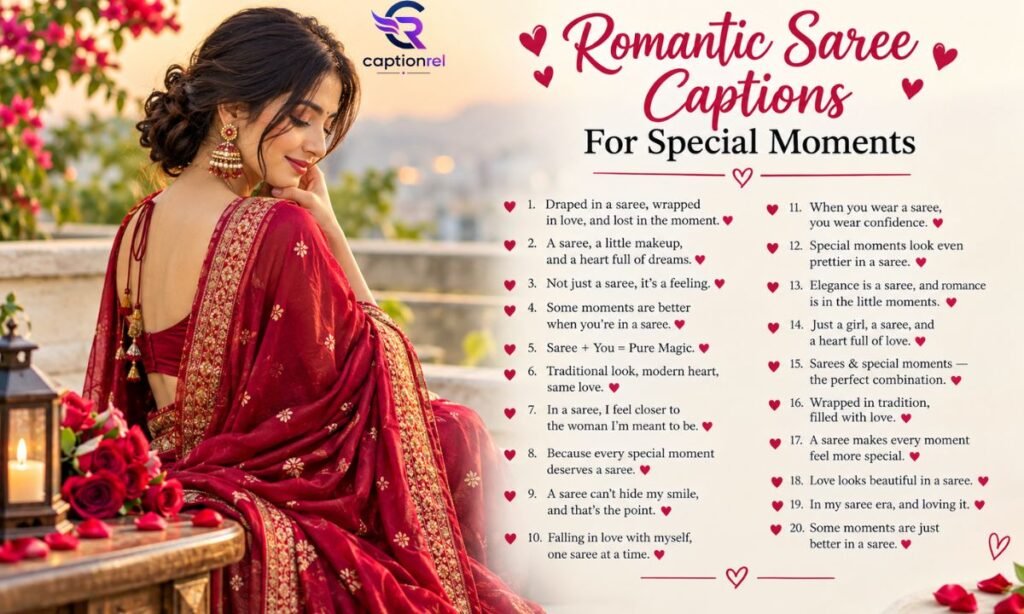 ❤️ Romantic Saree Captions For Special Moments