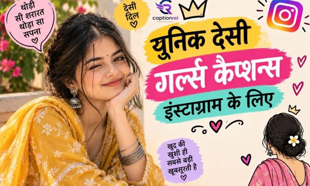 🇮🇳 Unique Desi Girls Captions for Instagram in Hindi