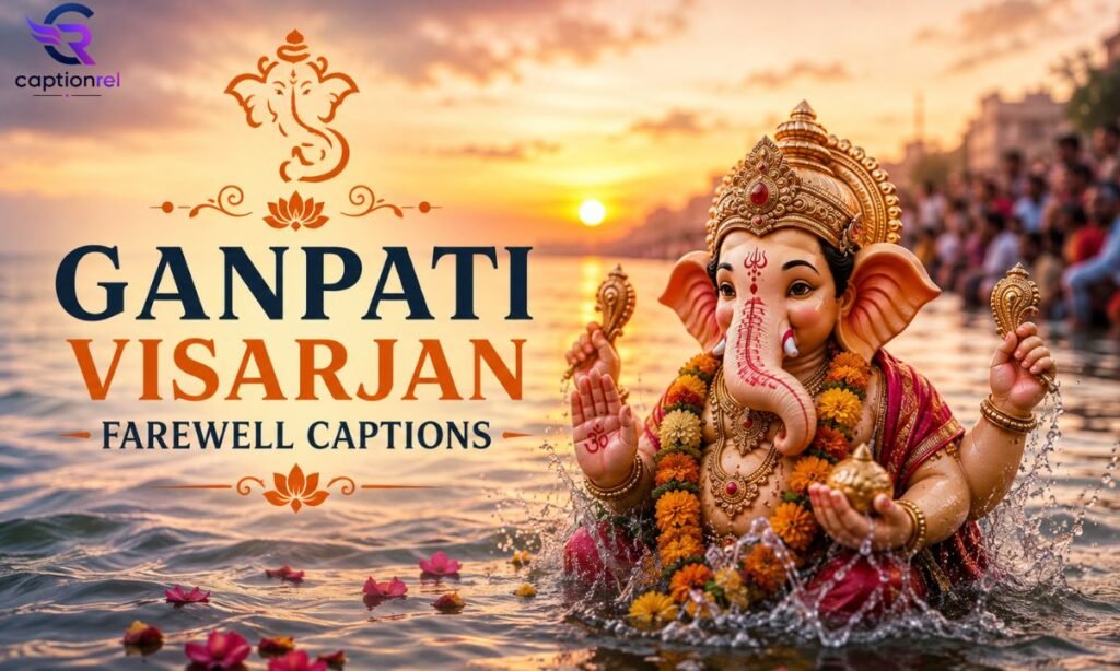 🌊 Ganpati Visarjan (Farewell) Captions