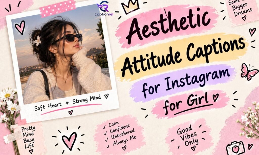🌸 Aesthetic Attitude Captions for Instagram for Girl