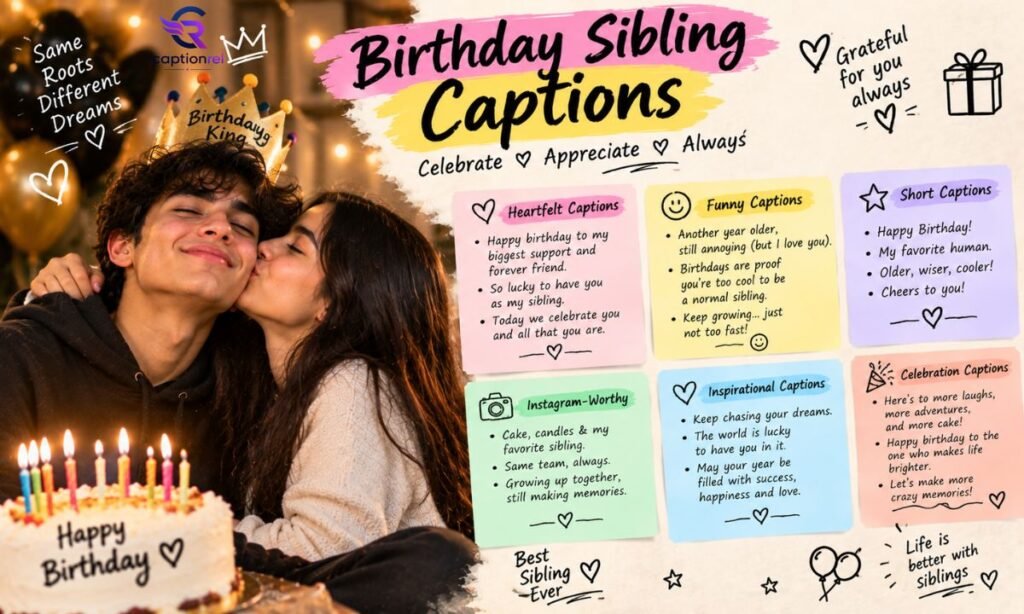 🎂 Birthday Sibling Captions