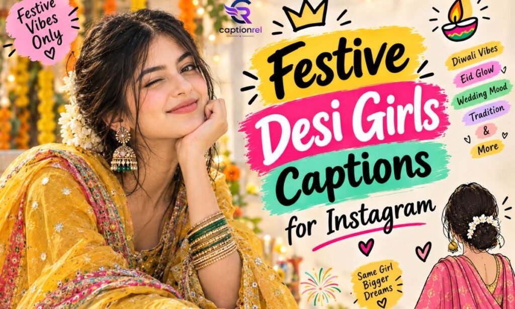 🎉 Festive Desi Girls Captions for Instagram