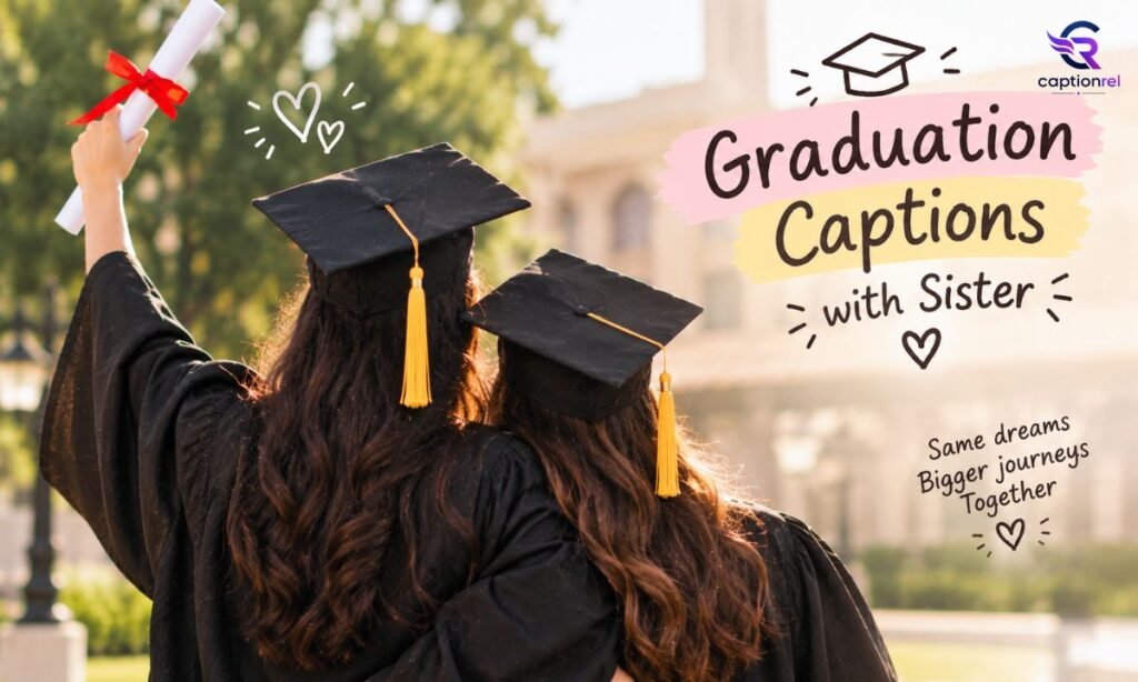🎓 Graduation Captions with Sister