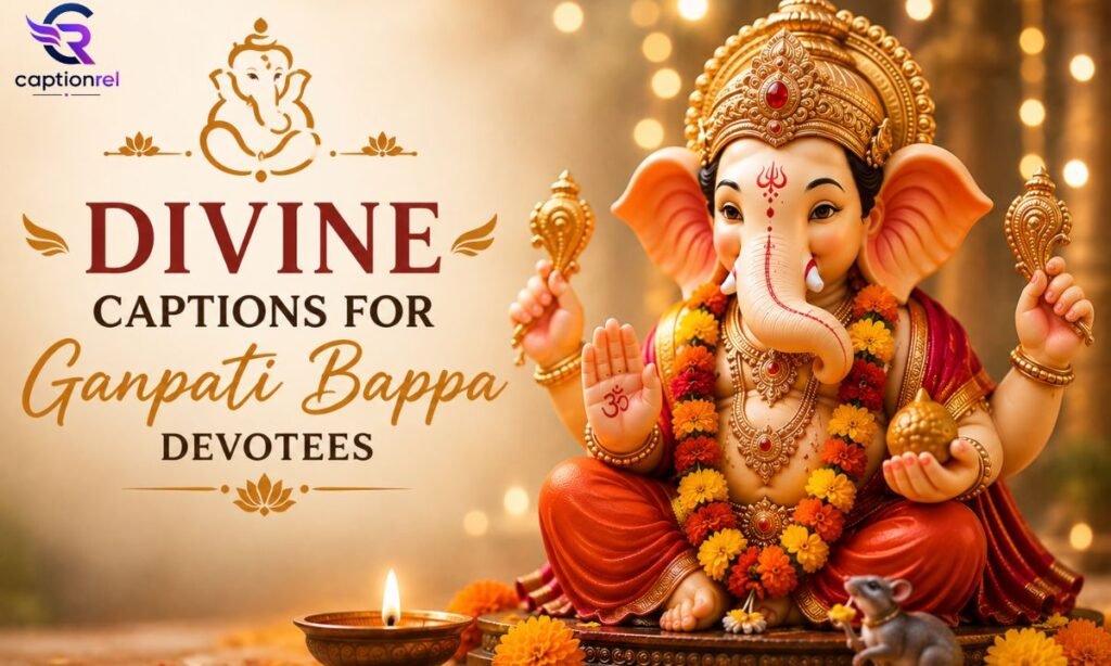 🐘 Divine Captions for Ganpati Bappa Devotees