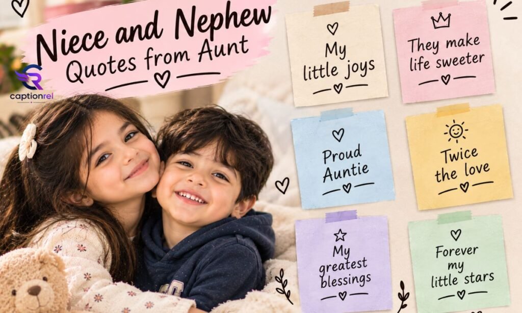 👩 Niece and Nephew Quotes from Aunt