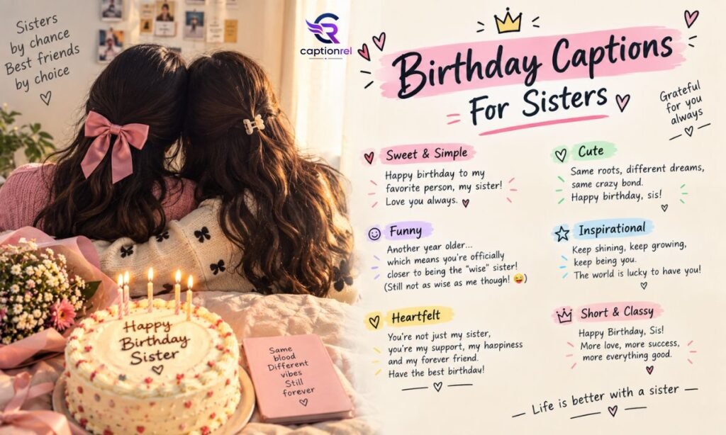 👭 Birthday Captions For Sisters