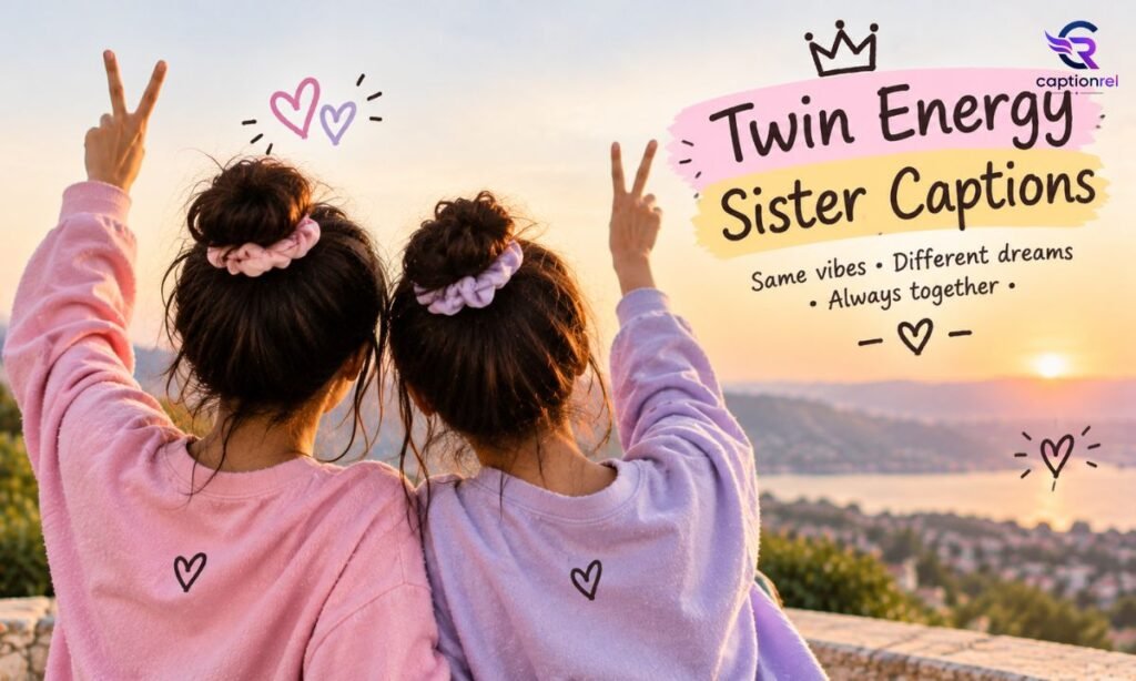 👯 Twin Energy Sister Captions