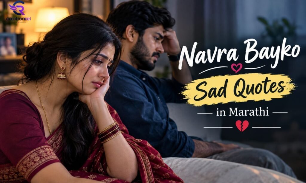 💑 Navra Bayko (Husband-Wife) Sad Quotes in Marathi