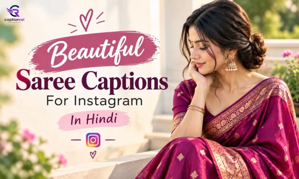 💖 Beautiful Saree Captions For Instagram In Hindi