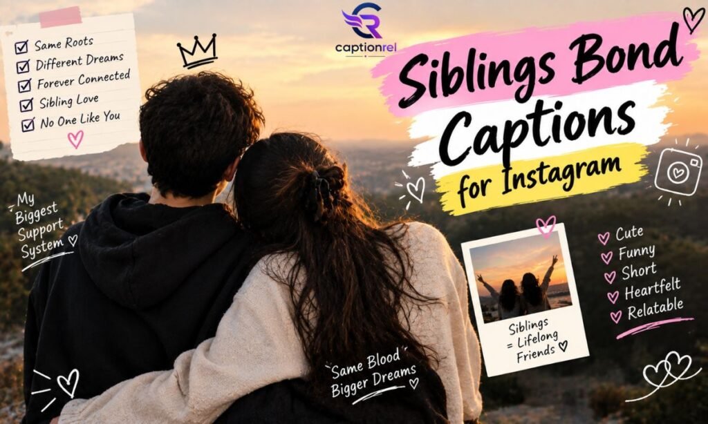 💞 Siblings Bond Captions for Instagram