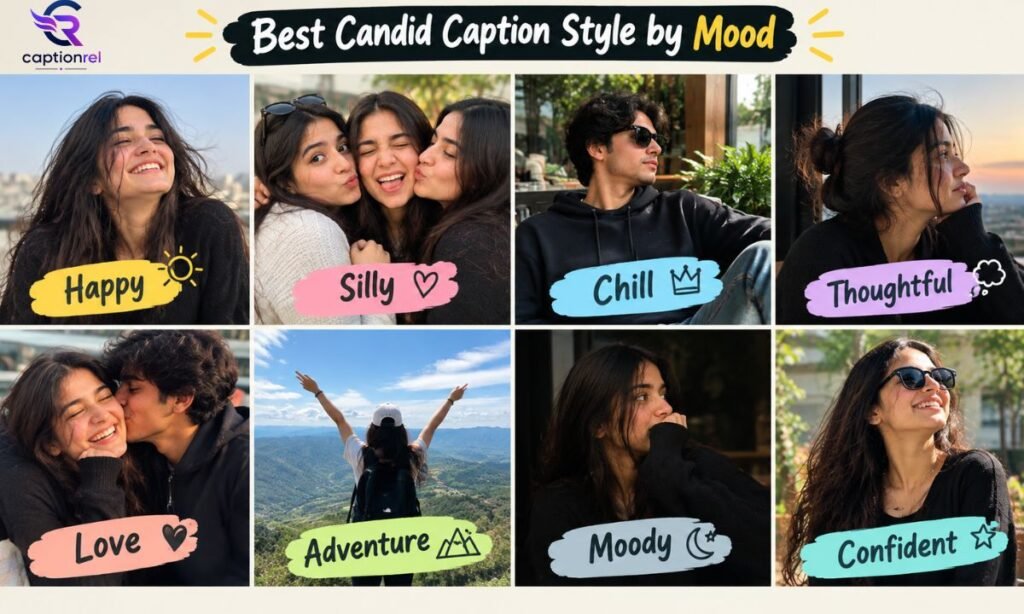 📊 Best Candid Caption Style by Mood