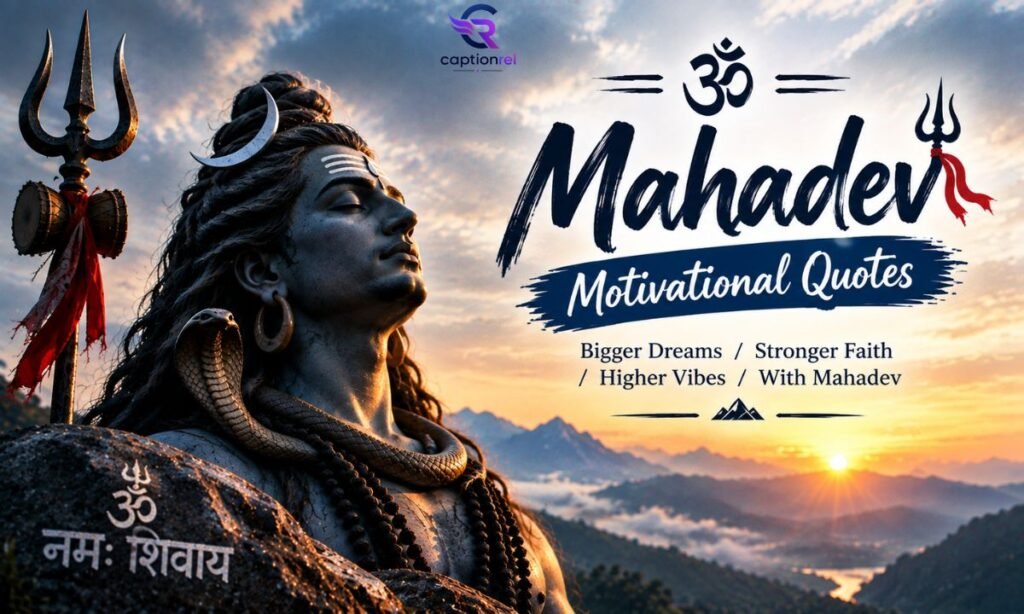 🔥 Motivational Mahadev Quotes Mahadev Caption in English