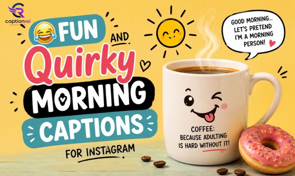 😂 Fun and Quirky Morning Captions