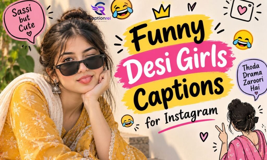😂 Funny Desi Girls Captions for Instagram