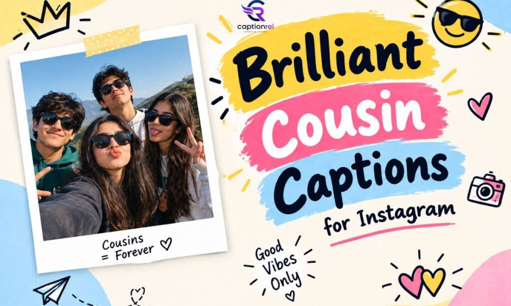 😎 Brilliant Cousin Captions for Instagram