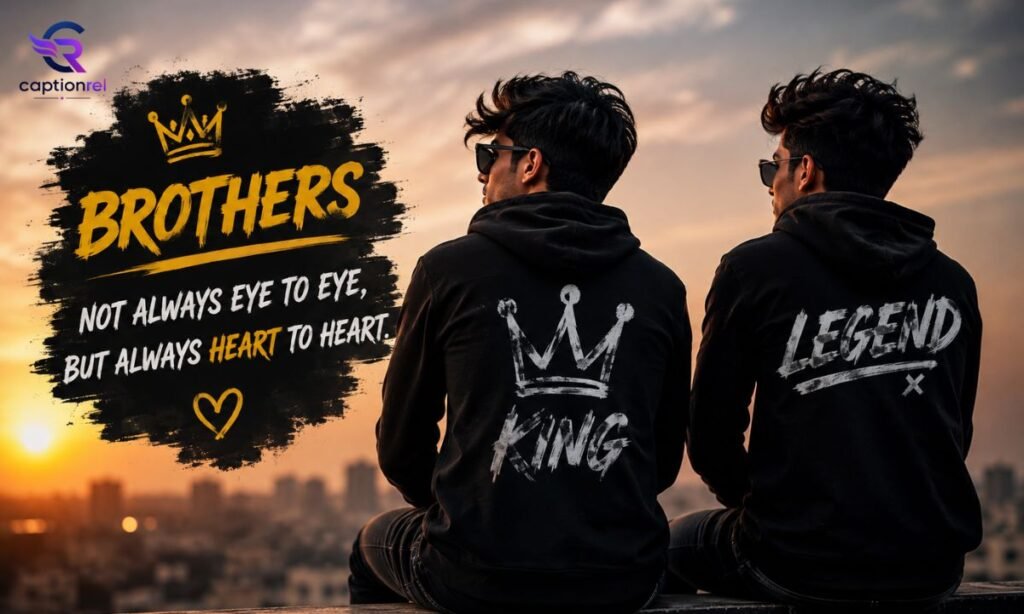 😎 Cool captions for brothers that show attitude