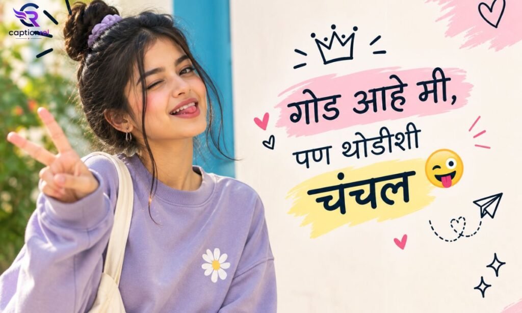 😜 Playful Instagram Captions for Girls in Marathi