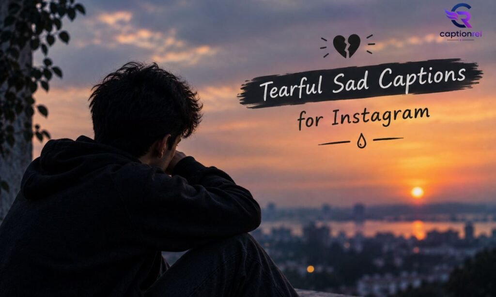 😢 Tearful Sad Captions for Instagram