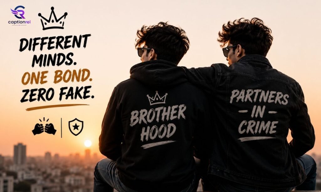 🤙 Attitude-filled captions for brother bonding moments