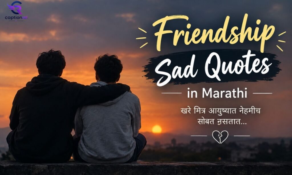 🤝 Friendship Sad Quotes in Marathi