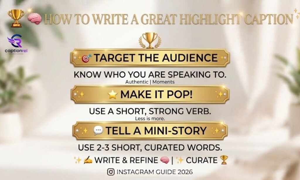 🧠 How to Write a Great Highlight Caption
