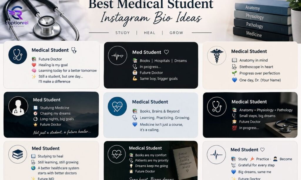 🩺 Best Medical Student Instagram Bio Ideas
