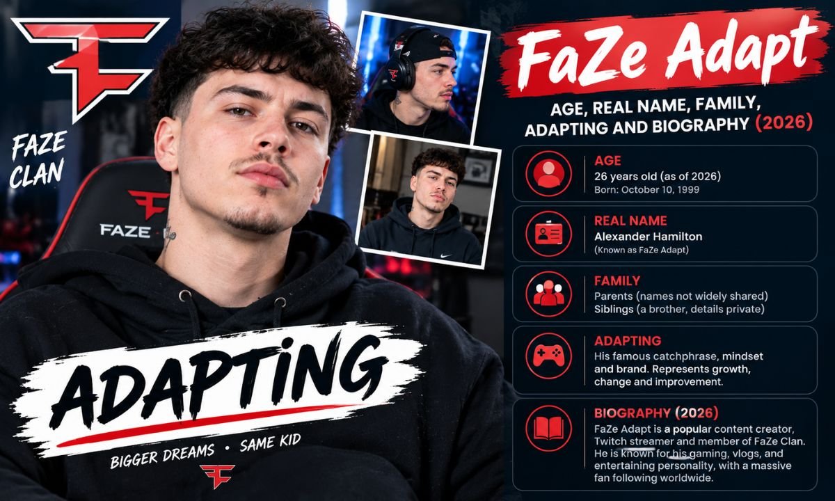 FaZe Adapt Age, Real Name, Family, ADAPTING and Biography (2026)