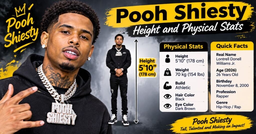 Pooh Shiesty Height and Physical Stats