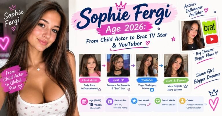 Sophie Fergi Age 2026 From Child Actor to Brat TV Star & YouTuber
