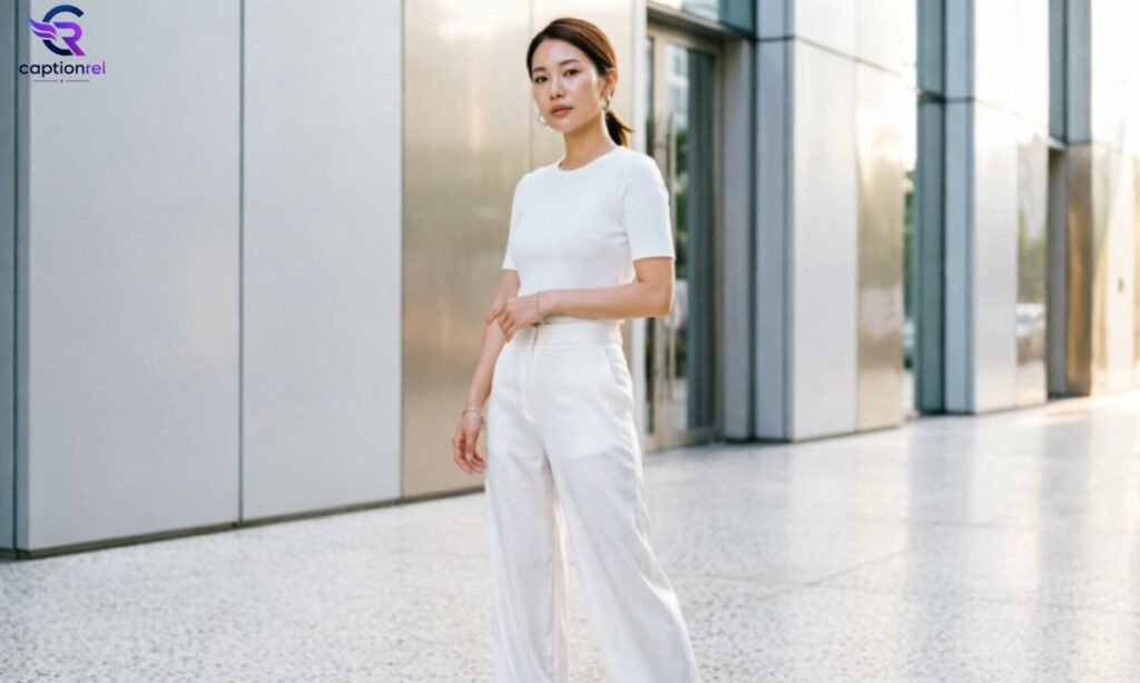White Outfit Captions for Boy